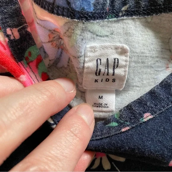 Gap size girl’s medium short sleeve floral dress - Picture 4 of 5